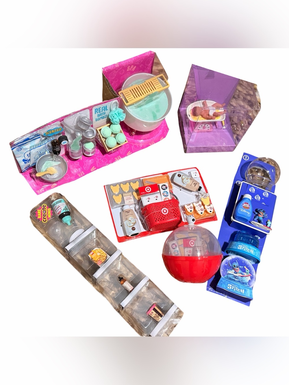Mini Brands & Miniverse Collector Bundle Disney Stitch, Target Bullseye & More!